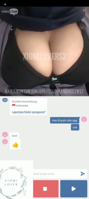 OME TV Bareng Cewek Hijabers Penurut Remas Colmek