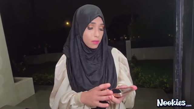 Hijab Wife Seducing A Stranger - big ass, blowjob, cumshot, big dick, big tits, brunette, milf, masturbation,cheating,, Hijab wife seducing a stranger