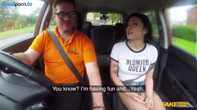 Fake Driving School - Final Fuck Lesson For Rae Lil Black - asian porn, japanese, outdoor, interracial, blowjob, masturbation, handjob, cumshot, brunette, Fake Driving School - Final fuck lesson for Rae Lil Black, public.mp4