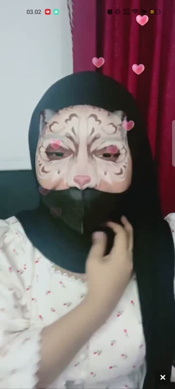 Jilbab nona masih malu spill nenen