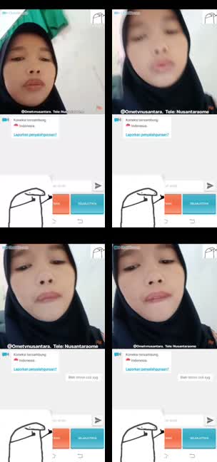 Ometv hijab hitam manis sange.mp4