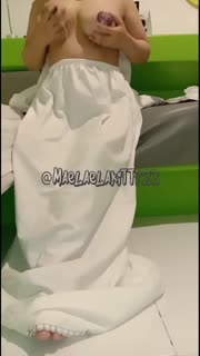 Mukena colmek sampe kencing