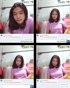 Ometv cantik lagi duduk santai di dapur