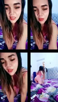 ALUNA LAGI NGEQQ BERAT MALEM SENDIRIAN PANGGIL TEMEN LAKIKNYA YG LAGI DILUAR BUAT NEMENIN DIKAMAR.mp4