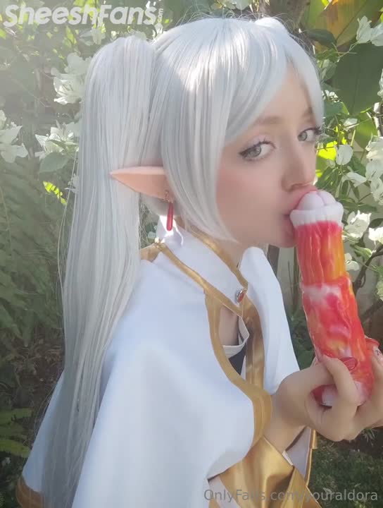 Youraldora- Moar Frieren Cosplay Solo Fucking Off Her Pussy With A Dildo Leaked Onlyfans.mp4