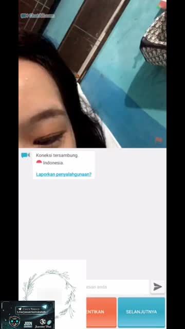 Telegram @jasverkenviralofc - Ome tv cewe cantik suka basahin pentil - Bokep Indo Viral.mp4
