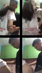 kakak adik main di dapur waktu mama pergi ke pasar.mp4