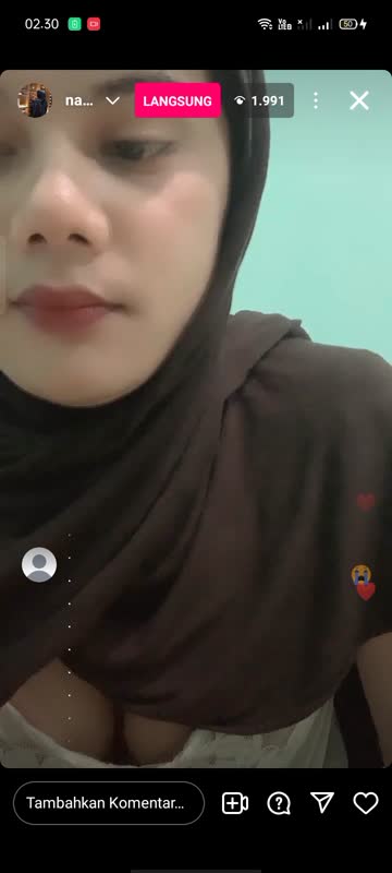 Jilbab abg live IG barbar 