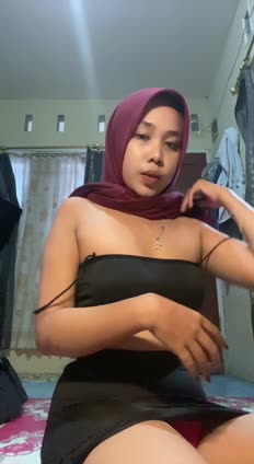 Jilbab muka polos colmek.mp4