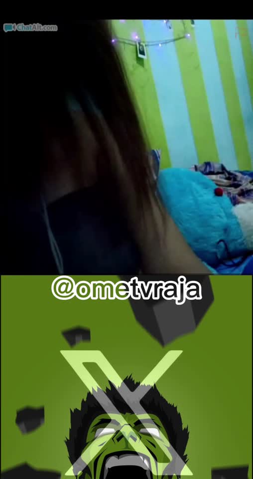 OME TV cewek behel tangtop hitam bulet banget TT nya mekinya tembem @ometvraja - PoopHD.mp4