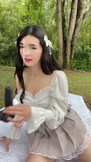 Catsara Rides A Dildo Outdoors.mp4