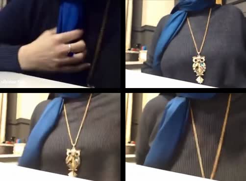 Pap Toket Mungil Wanita MILF Cakep Jilbab Biru.mp4