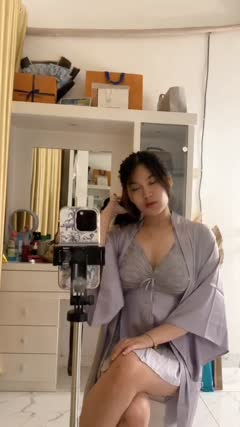 Verllyaling Grey Lingerie - Join Tele @lupabelum.mp4