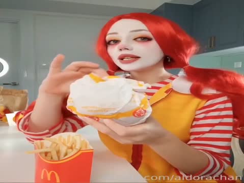 Youraldora - Youraldora Masturbates In McDonald’s Cosplay.mp4