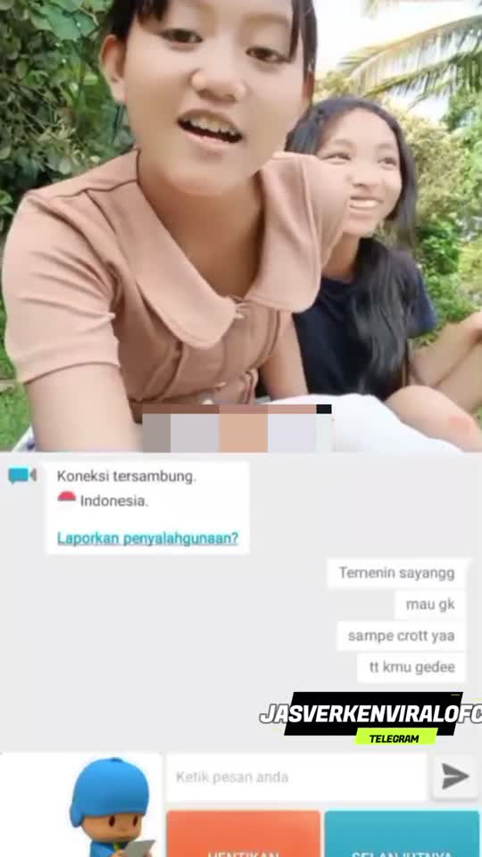 Telegram @jasverkenviralofc - Ome tv ditemenin 2 cewe smp - Bokep Indo Viral.mp4