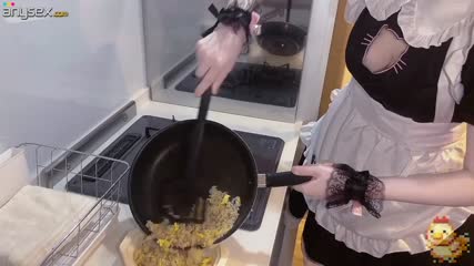 Chinese maid sits on master's face and begs to fuck her.mp4