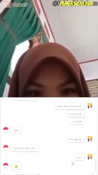 Ome TV ABG Jilbab Coklat