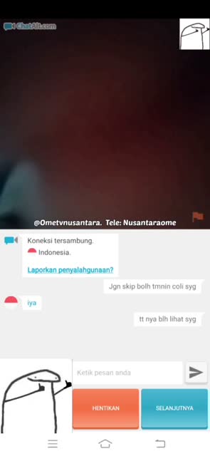 ometv kakak cantik 1 - telegram @asupanvirall13