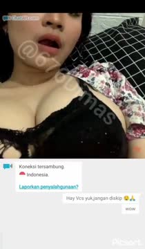 OmeTv - ABG Cantik BH Hitam Uting Coklat