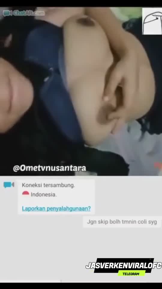 Telegram @jasverkenviralofc - Ome tv ada percakapan colmek pake pisang - Bokep Indo Viral.mp4