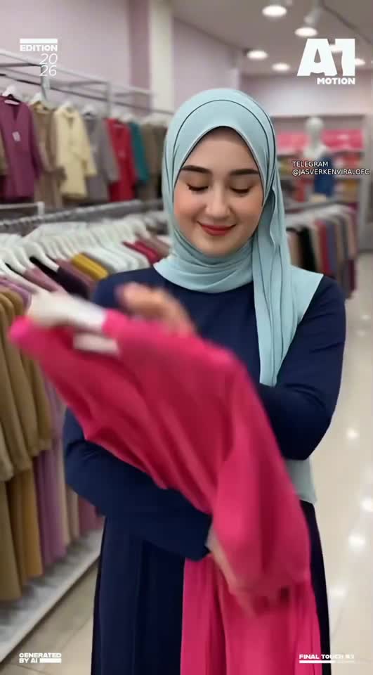 coba baju baru di toko AI