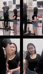 di suruh bantuin di dapur malah gagal fokus liat punyanya kendo