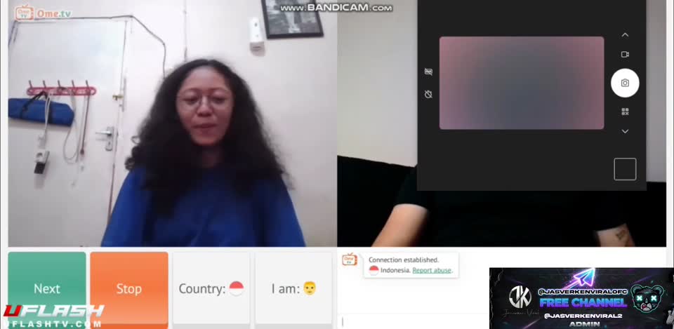 Telegram @jasverkenviralofc - Ome tv cewe luar hyper - Bokep Indo Viral.mp4