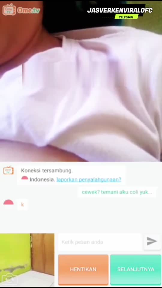 Telegram @jasverkenviralofc - Ome tv cewe cantik pamer tt - Bokep Indo Viral.mp4