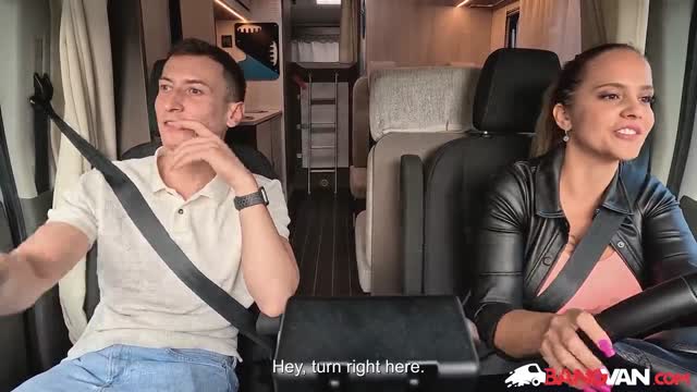 BangVan - Czech Hottie Jennifer Mendez Picks Up a Hitchhiker Musician for a Wild BangVan Adventure.mp4