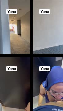 Tante hijab nyepong depan pintu.mp4